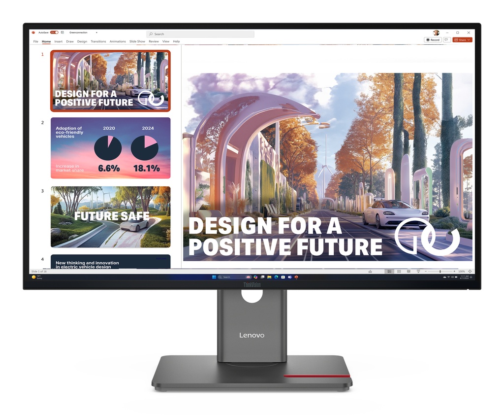 Lenovo ThinkVision P27QD-40 computer monitor 68.6 cm (27") 2560 x 1440 pixels Wide Quad HD LED Black