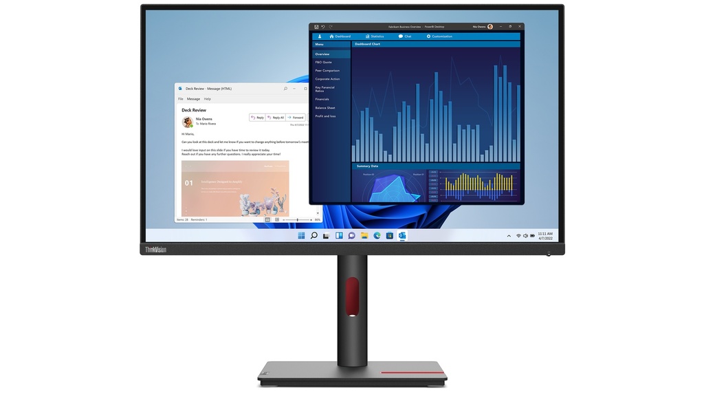 Lenovo ThinkVision T27p-30 computer monitor 68.6 cm (27") 3840 x 2160 pixels 4K Ultra HD LED Black