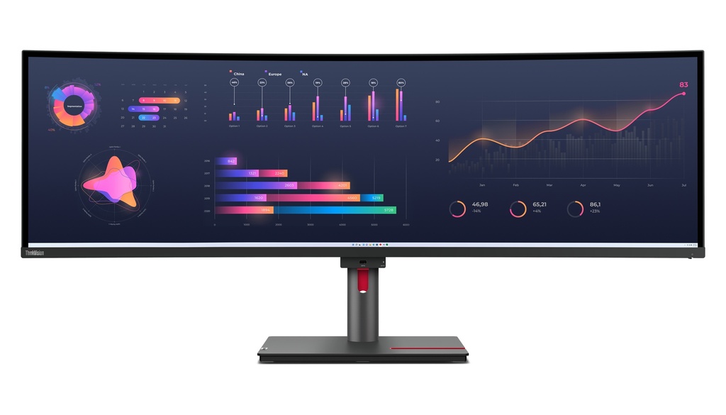 [63DBRAT1EU] Lenovo ThinkVision P49w-30 computer monitor 124.5 cm (49") 5120 x 1440 pixels DQHD LED Black
