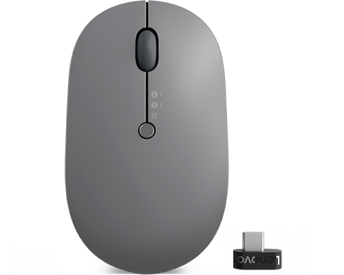 [4Y51C21217] Lenovo Go Multi-Device mouse Office Ambidextrous RF Wireless + Bluetooth Optical 2400 DPI