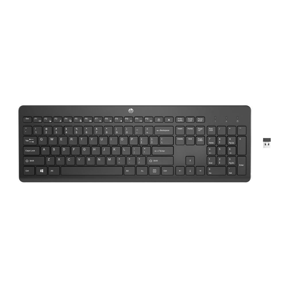 [3L1E7AA#ABZ] HP 230 WIRELESS KEYBOARD (BLACK)