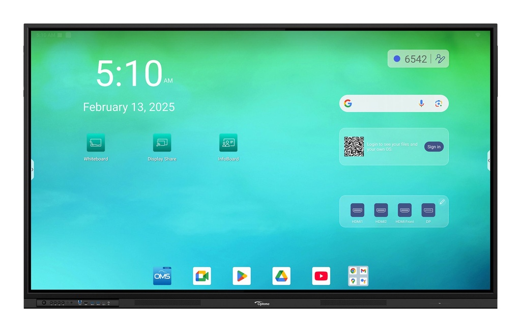 [H1F0H07BW101] 75 -ANDROID 14 4k 8/64gb google edla touch 2x20W