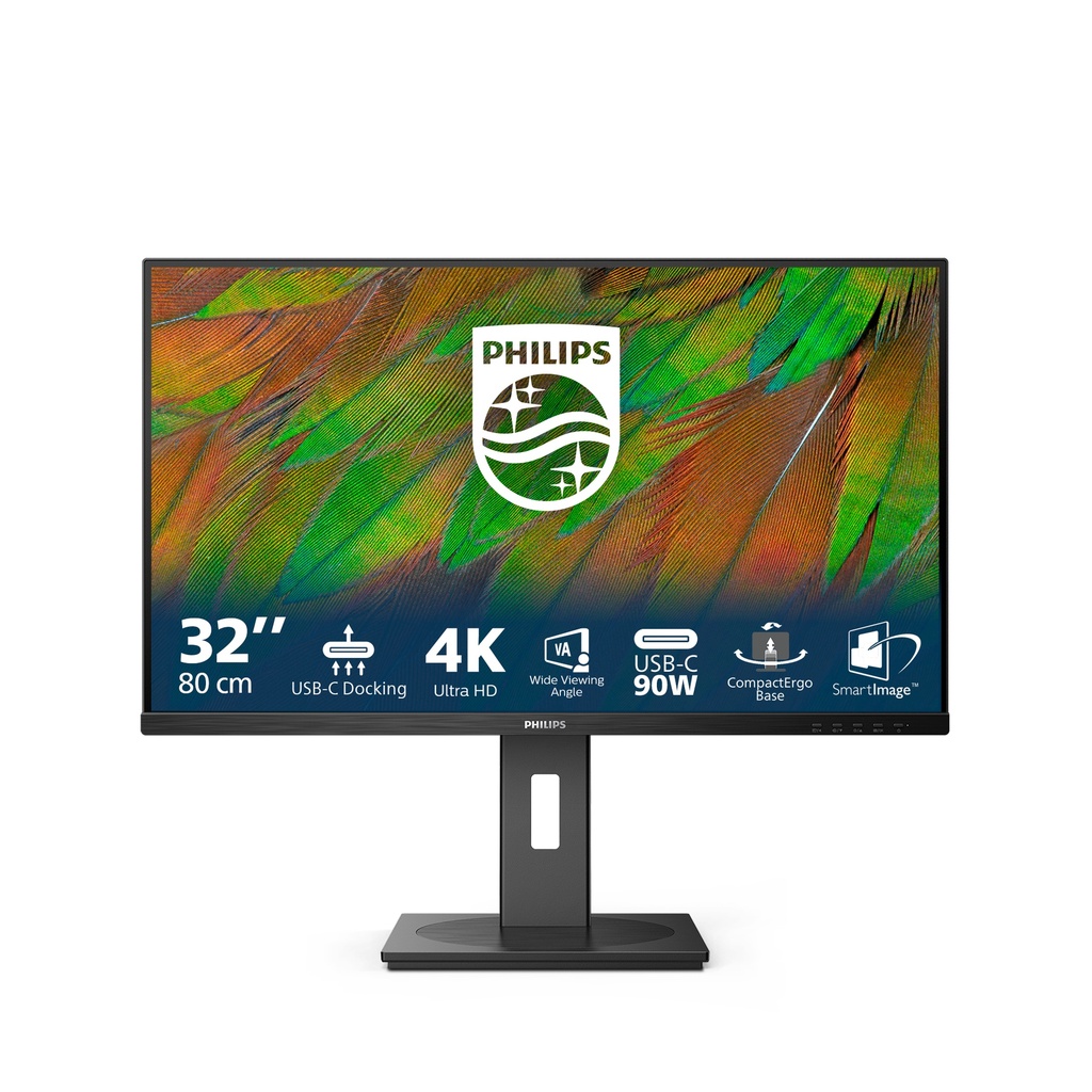 Philips 3000 series 32B1U3900/00 computer monitor 80 cm (31.5") 3840 x 2160 pixels 4K Ultra HD LCD Black