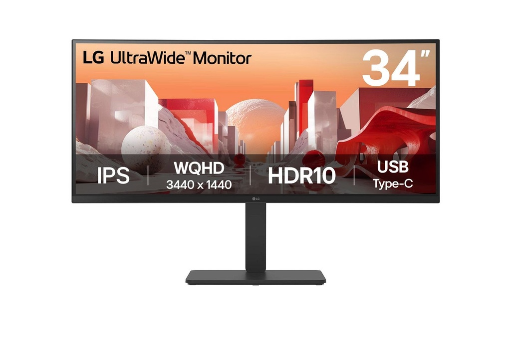 LG 34BA75QE-B computer monitor 86.4 cm (34") 3440 x 1440 pixels Wide Quad HD LCD Black