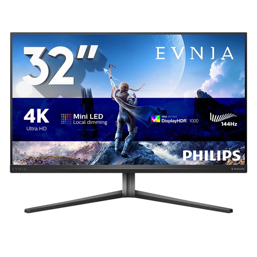 Philips Evnia 32M2N6800M/00 computer monitor 80 cm (31.5") 3840 x 2160 pixels 4K Ultra HD LCD Black