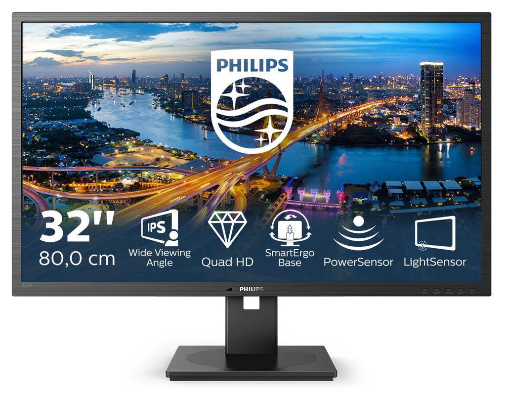 [325B1L/00] Philips B Line 325B1L/00 computer monitor 80 cm (31.5") 2560 x 1440 pixels 2K Ultra HD LCD Black