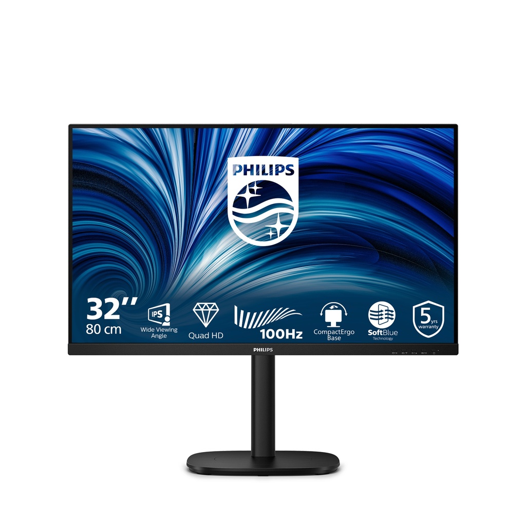 Philips 3000 series 32B2N3500/00 computer monitor 80 cm (31.5") 2560 x 1440 pixels Quad HD LCD Black