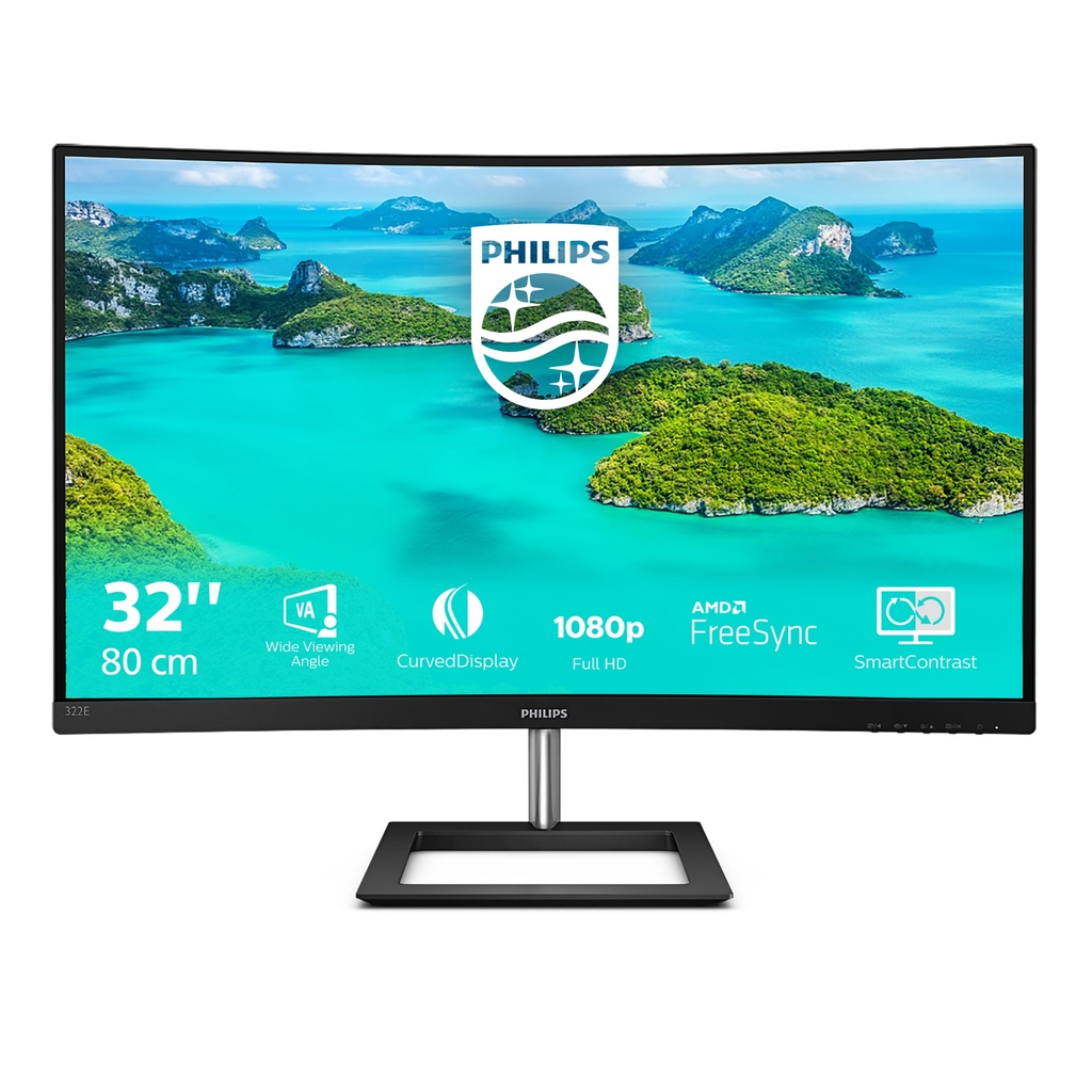 [322E1C/00] Philips E Line 322E1C/00 computer monitor 80 cm (31.5") 1920 x 1080 pixels Full HD LCD Black