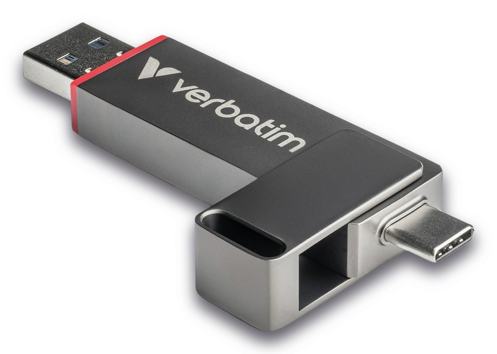 Verbatim Dual QuickStick USB flash drive 256 GB USB Type-A / USB Type-C 3.2 Gen 1 (3.1 Gen 1) Grey