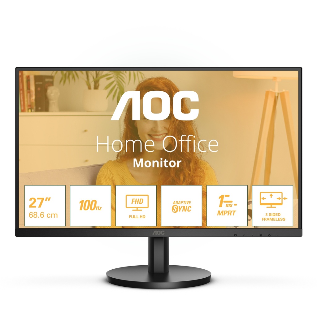 [27B3HMA2] AOC B3 27B3HMA2 computer monitor 68.6 cm (27") 1920 x 1080 pixels Full HD LCD Black