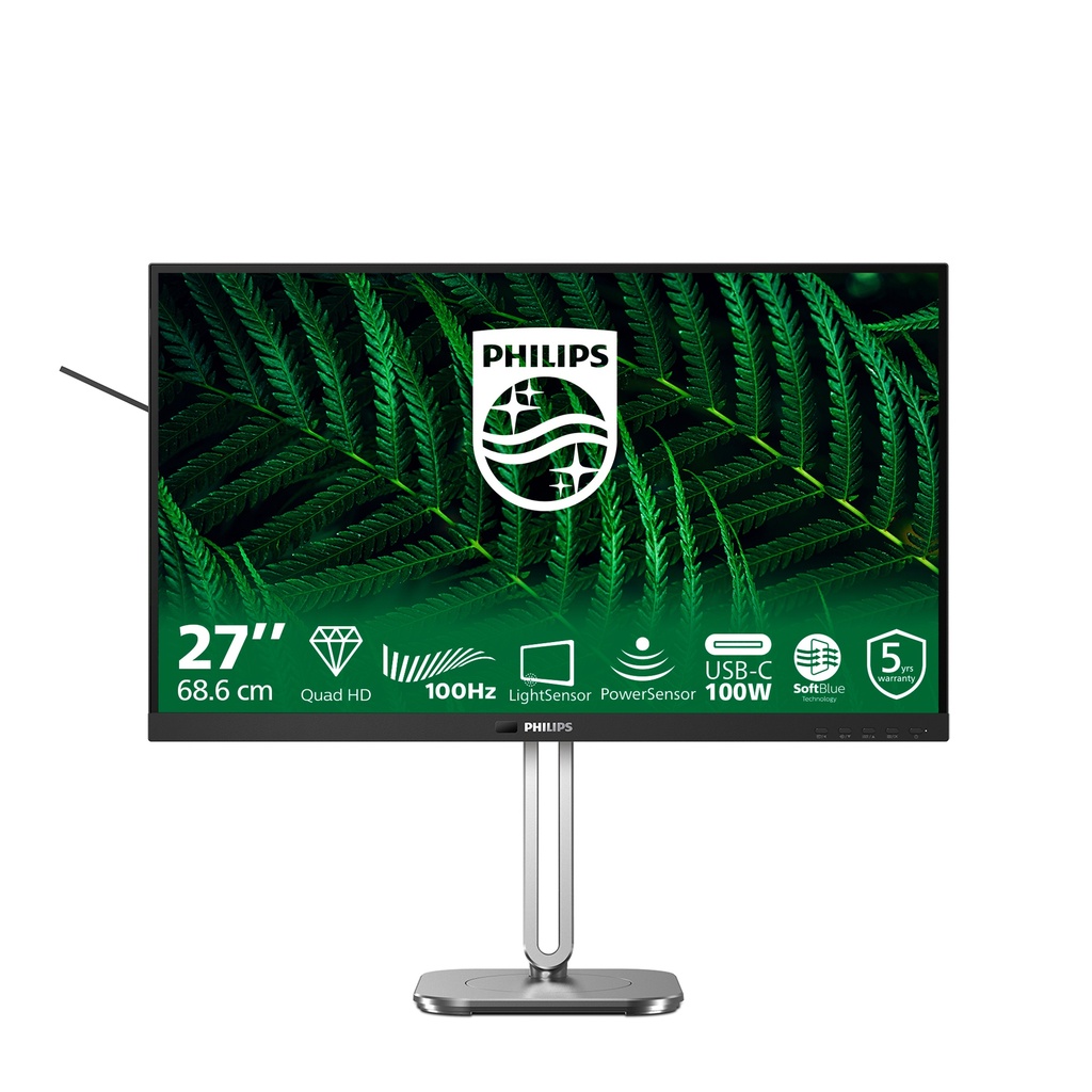 Philips 5000 series 27B2G5601/00 computer monitor 68.6 cm (27") 2560 x 1440 pixels Quad HD LCD Black