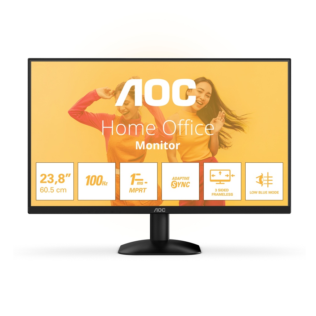 [24B35HM2] AOC B3 24B35HM2 computer monitor 60.5 cm (23.8") 1920 x 1080 pixels Full HD LED Black