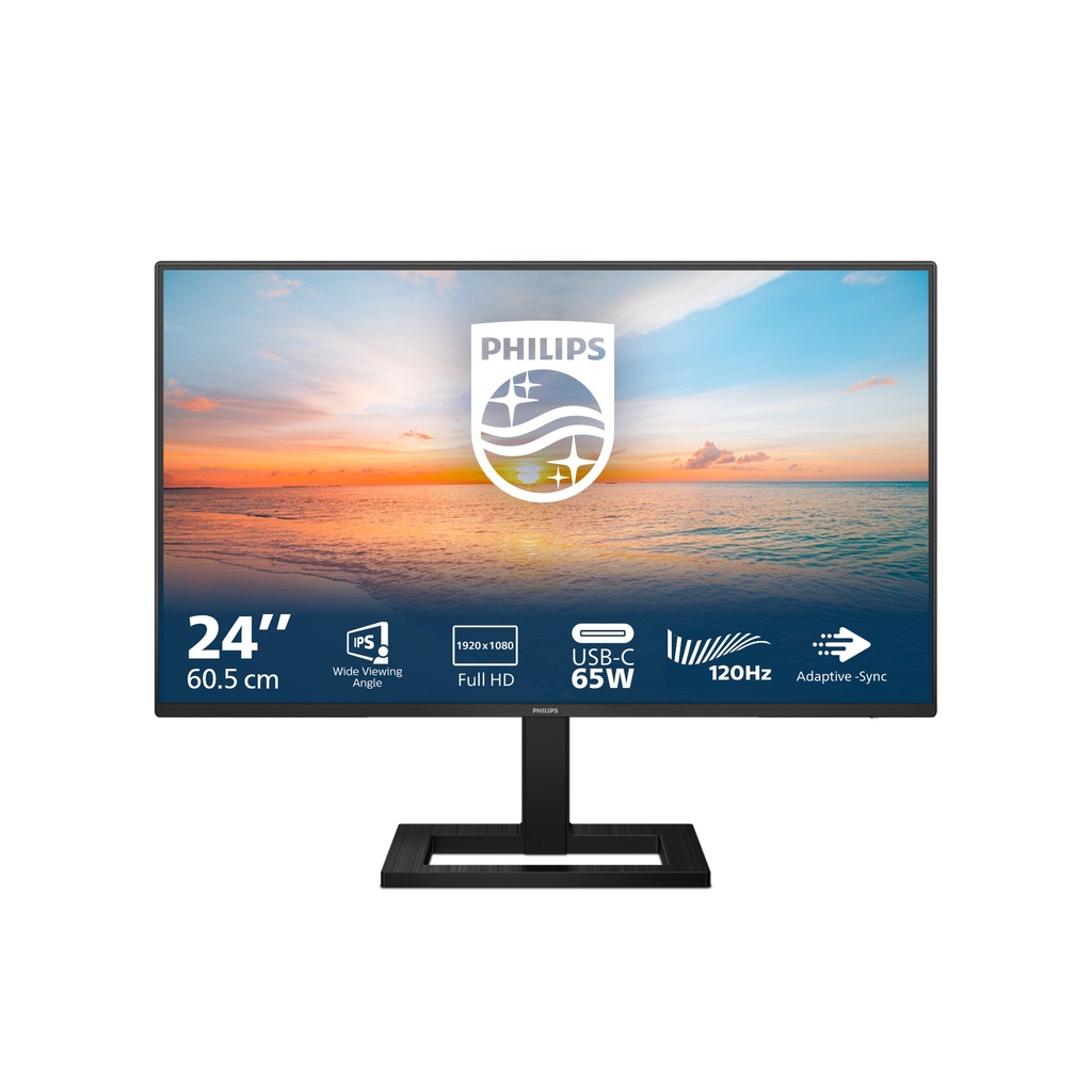 Philips 1000 series 24E1N1300AE/00 computer monitor 60.5 cm (23.8") 1920 x 1080 pixels Full HD LCD Black