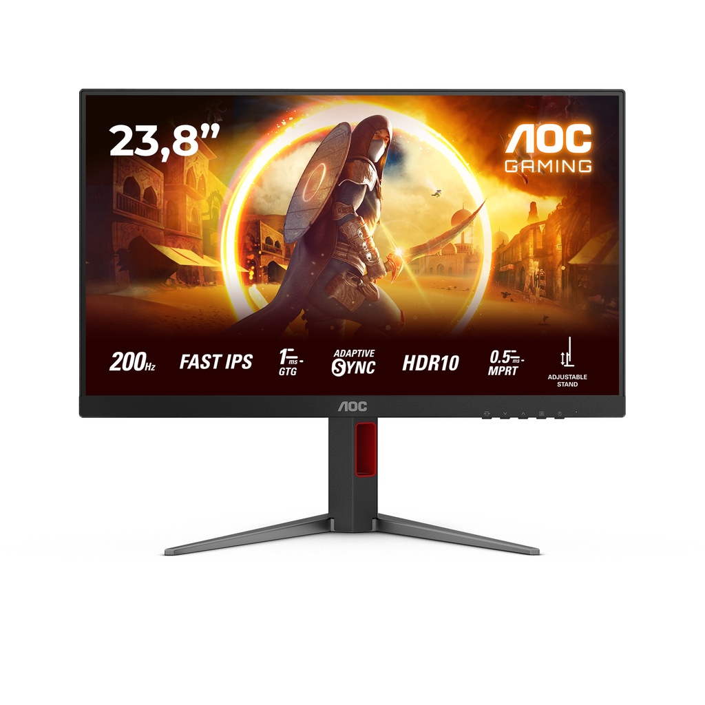 [24G4HA] AOC G4 24G4HA computer monitor 60.5 cm (23.8") 1920 x 1080 pixels Full HD LED Black, Red