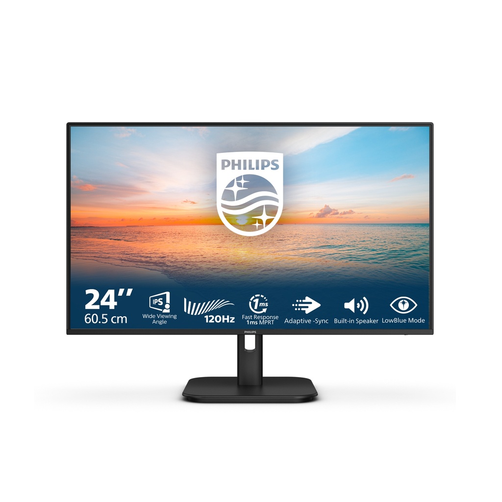 [24E1N1200A/00] Philips 1000 series 24E1N1200A/00 computer monitor 60.5 cm (23.8") 1920 x 1080 pixels Full HD LCD Black