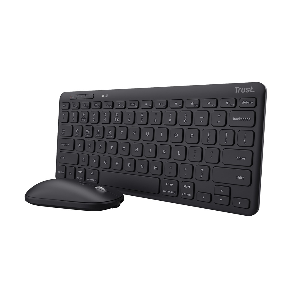 [24844] Trust Lyra tastiera Mouse incluso Ufficio RF senza fili + Bluetooth QWERTY Italiano Nero