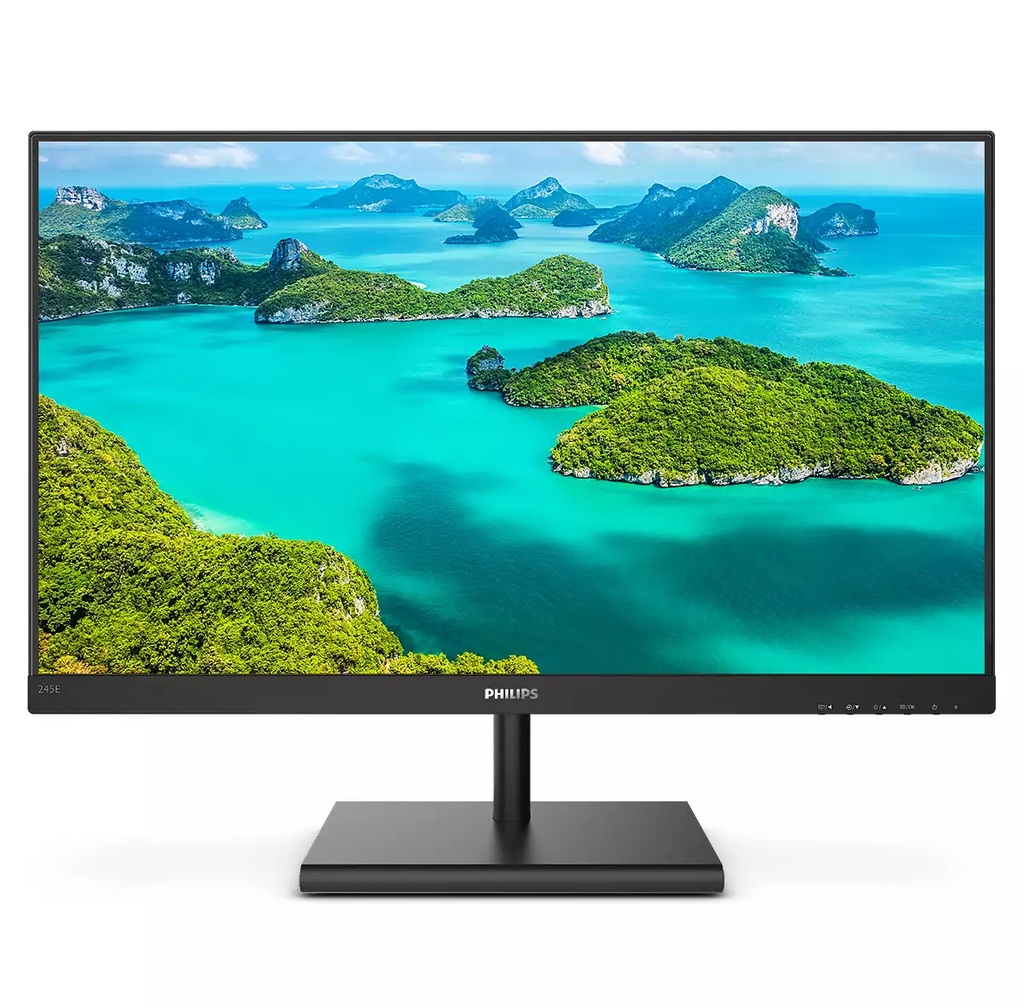 Philips E Line 245E1S/00 computer monitor 60.5 cm (23.8") 2560 x 1440 pixels 2K Ultra HD LCD Black