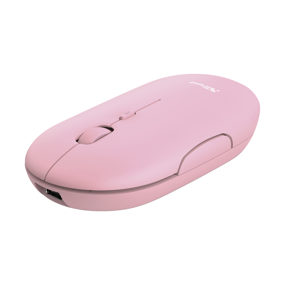 [24125] Trust Puck mouse Office Ambidextrous RF Wireless + Bluetooth Optical 1600 DPI