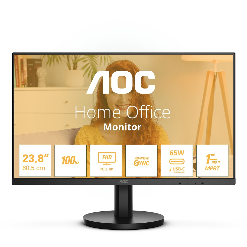 [24B3CA2] AOC 24B3CA2 computer monitor 60.5 cm (23.8") 1920 x 1080 pixels Full HD LED Black