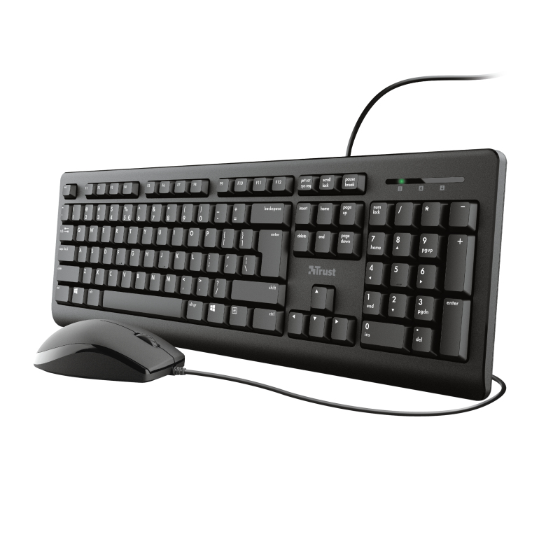 [23976] Trust TKM-250 keyboard Mouse included Universal USB QWERTY Italian Black