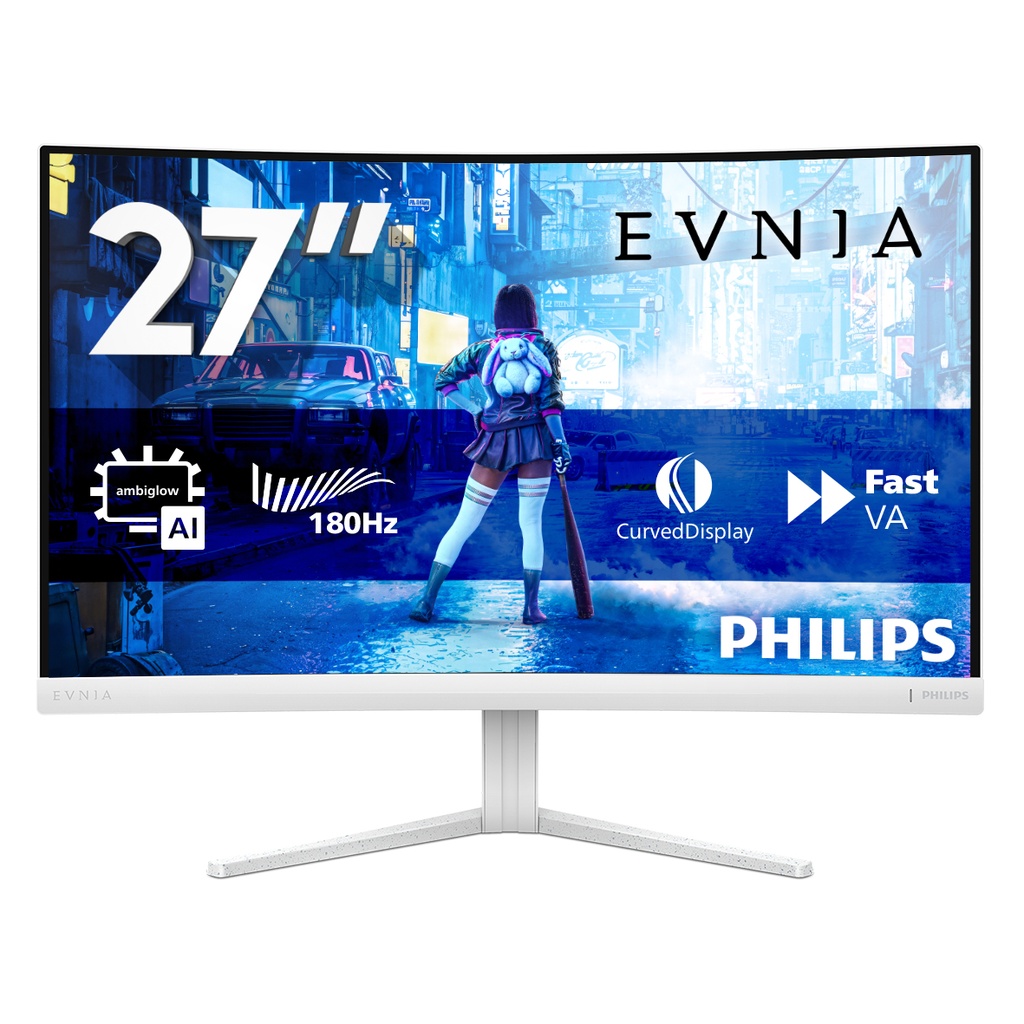 Philips Evnia 5000 27M2C5201L/00 computer monitor 68.6 cm (27") 1920 x 1080 pixels Full HD LCD White