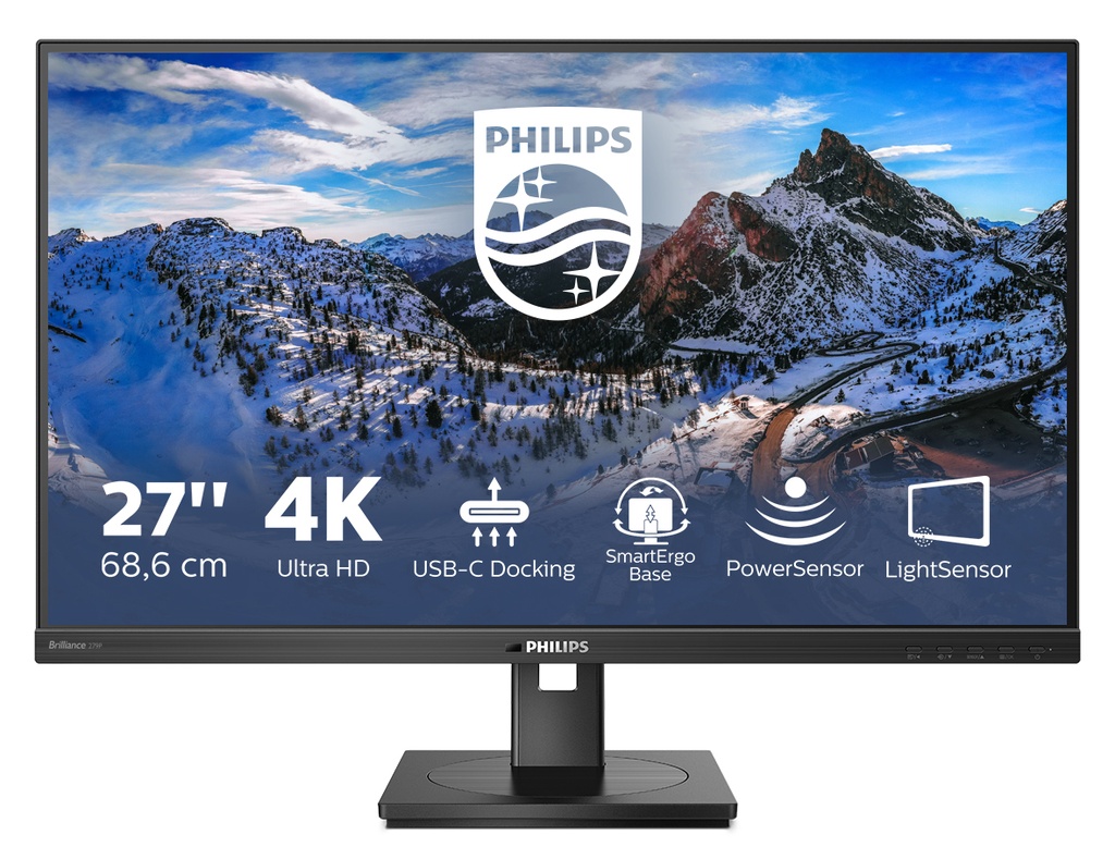 [279P1/00] Philips 279P1/00 computer monitor 68.6 cm (27") 3840 x 2160 pixels 4K Ultra HD LED Black