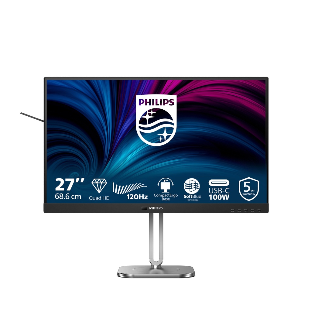 [27B2U4601/00] Philips 27B2U4601/00 computer monitor 68.6 cm (27") 2560 x 1440 pixels Quad HD LCD Grey