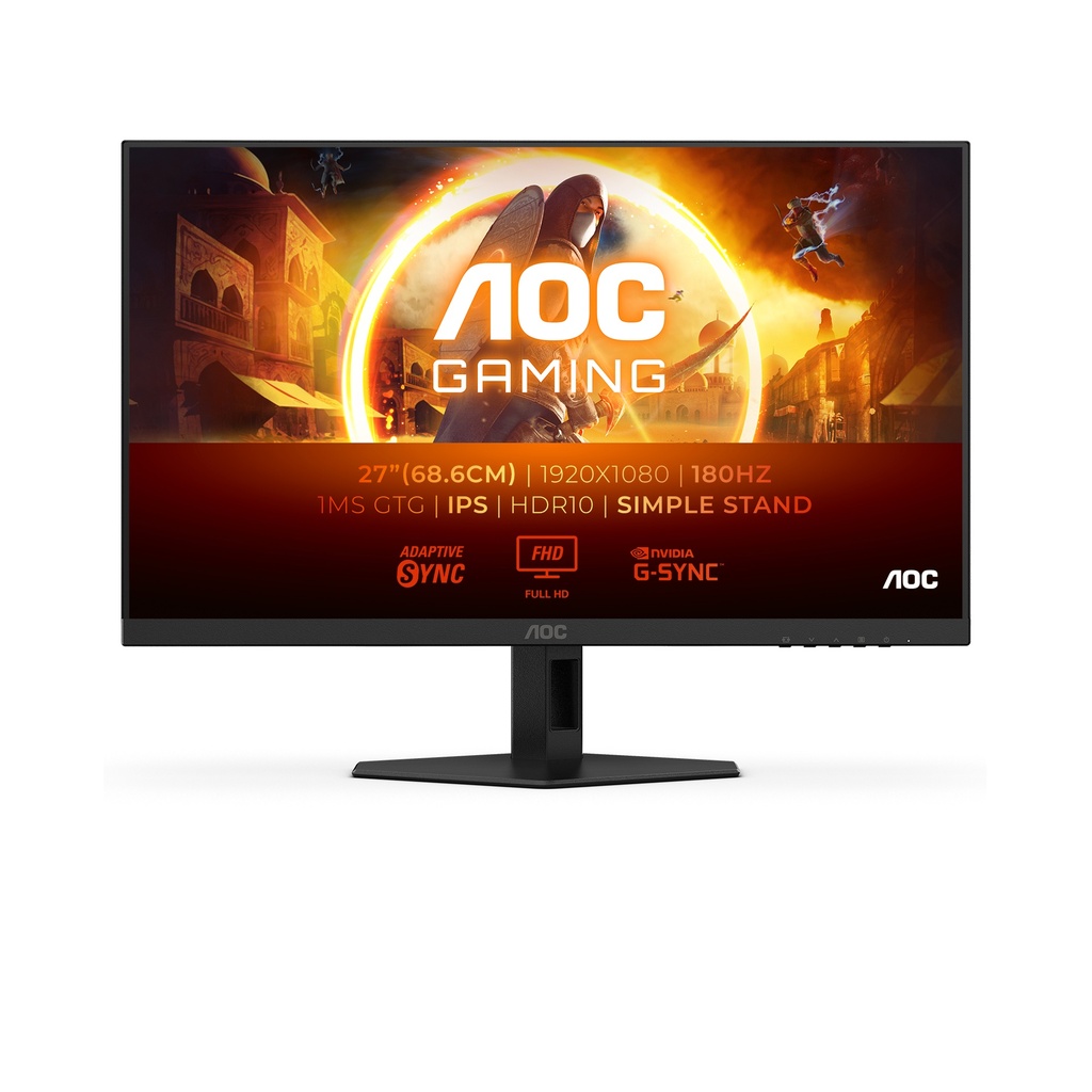 [27G4XE] AOC 27G4XE computer monitor 68.6 cm (27") 1920 x 1080 pixels Full HD LCD Black, Grey