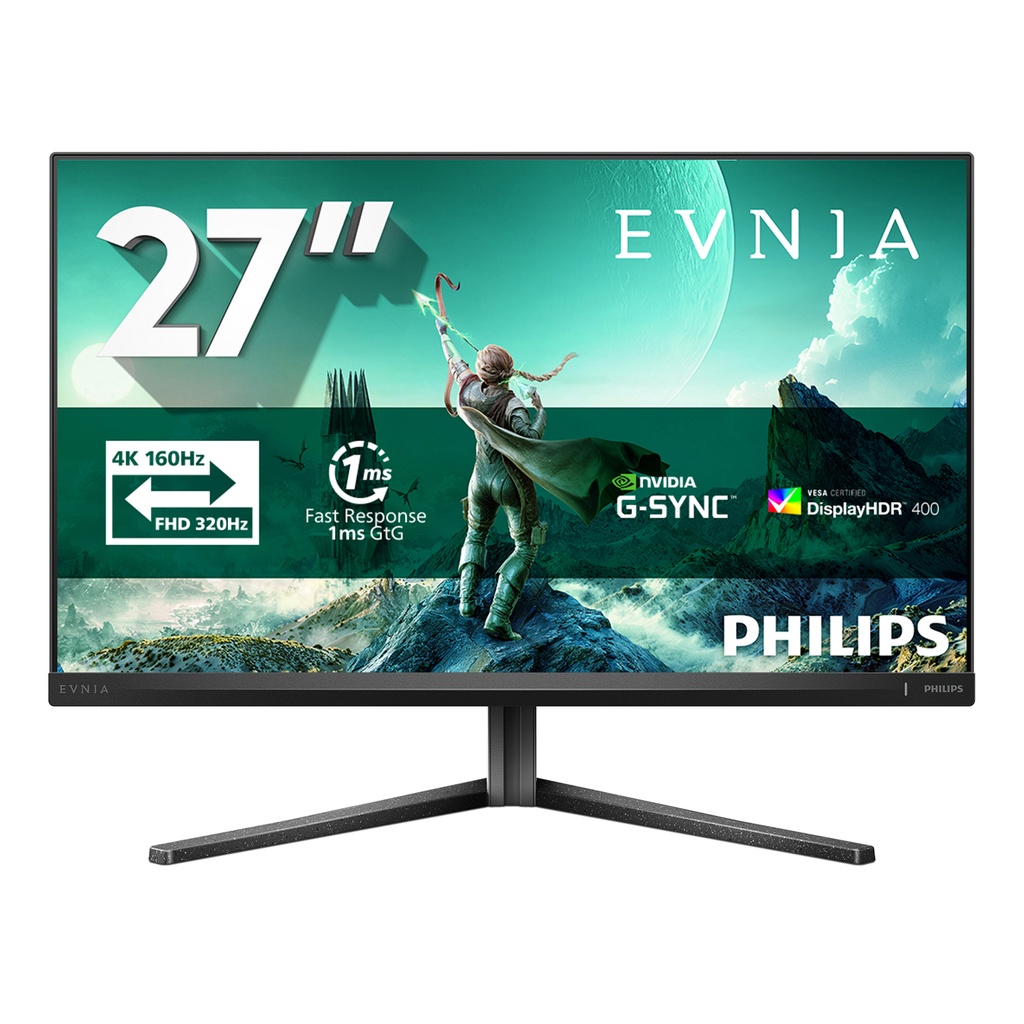 Philips Evnia 3000 27M2N3800A/00 computer monitor 68.6 cm (27") 3840 x 2160 pixels 4K Ultra HD LCD Grey