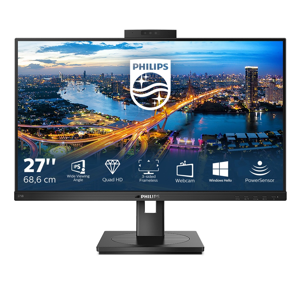 [275B1H/00] Philips B Line 275B1H/00 computer monitor 68.6 cm (27") 2560 x 1440 pixels 2K Ultra HD LED Black