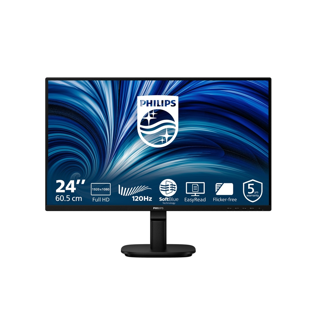 Philips 2000 series 24B2N2200/00 computer monitor 60.5 cm (23.8") 1920 x 1080 pixels Full HD LCD Black