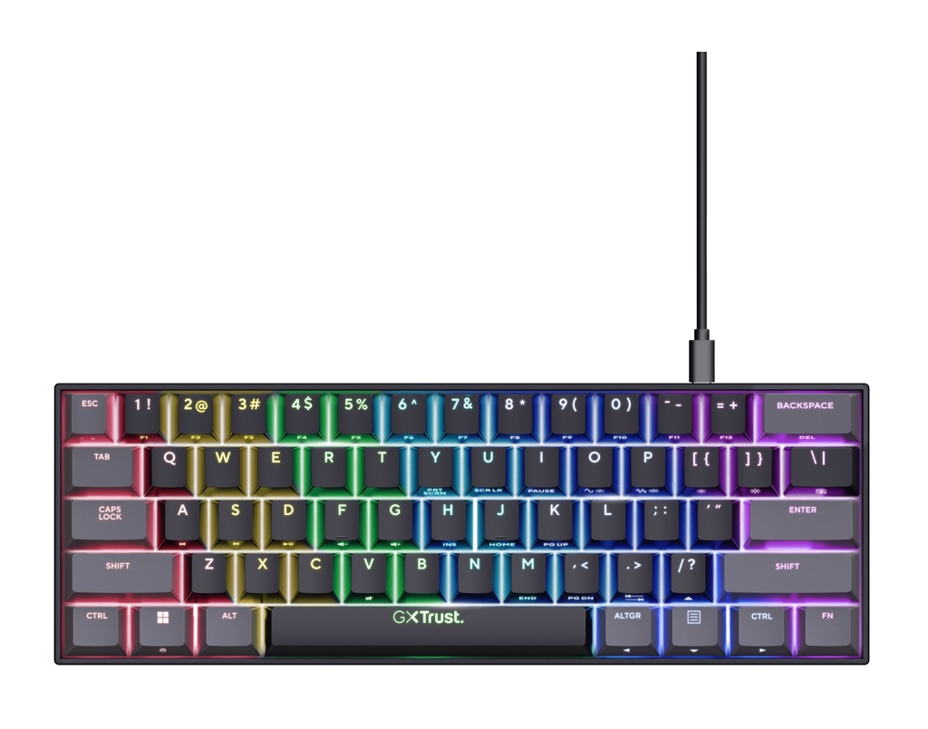 [24884] Trust GXT 867 Acira keyboard Gaming USB QWERTY Italian Black