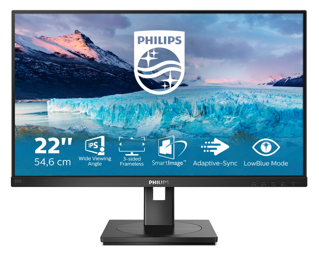 [222S1AE/00] Philips S Line 222S1AE/00 computer monitor 54.6 cm (21.5") 1920 x 1080 pixels Full HD LCD Black