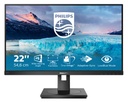 Philips S Line 222S1AE/00 computer monitor 54.6 cm (21.5") 1920 x 1080 pixels Full HD LCD Black