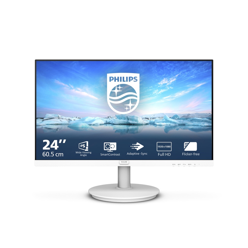 [241V8AW/00] Philips V Line 241V8AW/00 computer monitor 60.5 cm (23.8") 1920 x 1080 pixels Full HD LCD White