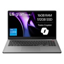 LG Gram 15U50T-G Intel® Core™ i5 i5-1334U Laptop 39.6 cm (15.6") Full HD 16 GB DDR4-SDRAM 512 GB SSD Wi-Fi 6 (802.11ax) Windows 11 Home Silver