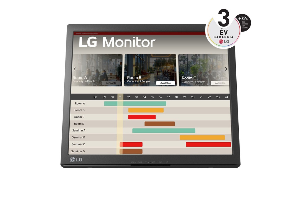 LG 17BR30T-B.AWM computer monitor 43.2 cm (17") 1280 x 1024 pixels SXGA LCD Touchscreen Black