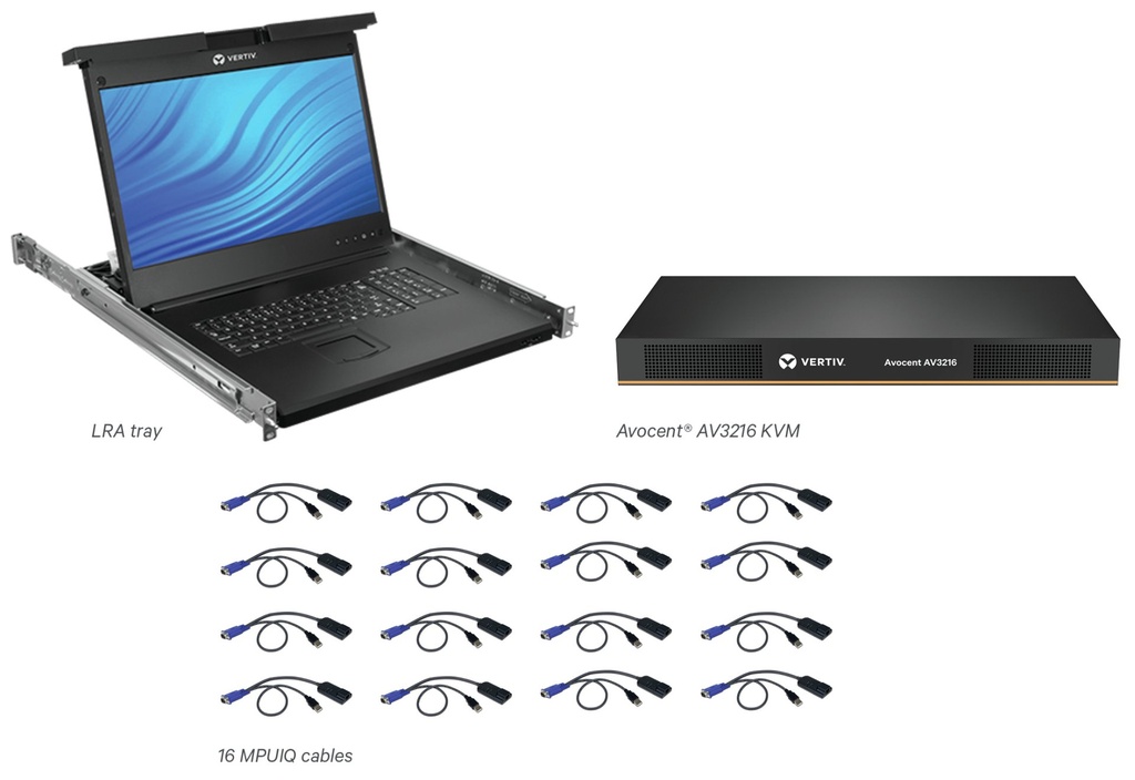 [LRA185KMM16D-001] LCD,16P KVM, 16 CABLES, USB KB-US INTL