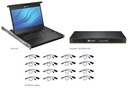 LCD,16P KVM, 16 CABLES, USB KB-US INTL