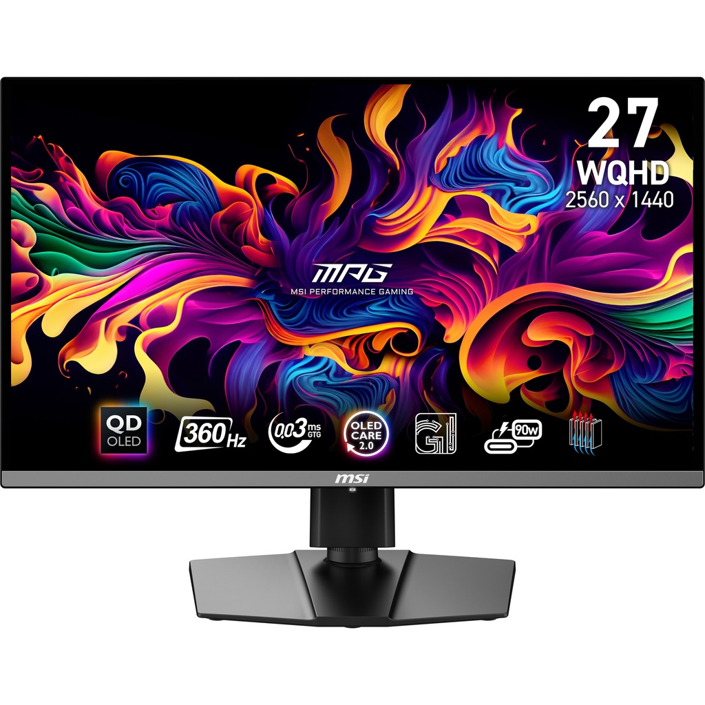 [9S6-3CD79A-001] MSI MPG 271QRX QD-OLED computer monitor 67.3 cm (26.5") 2560 x 1440 pixels Wide Quad HD Black
