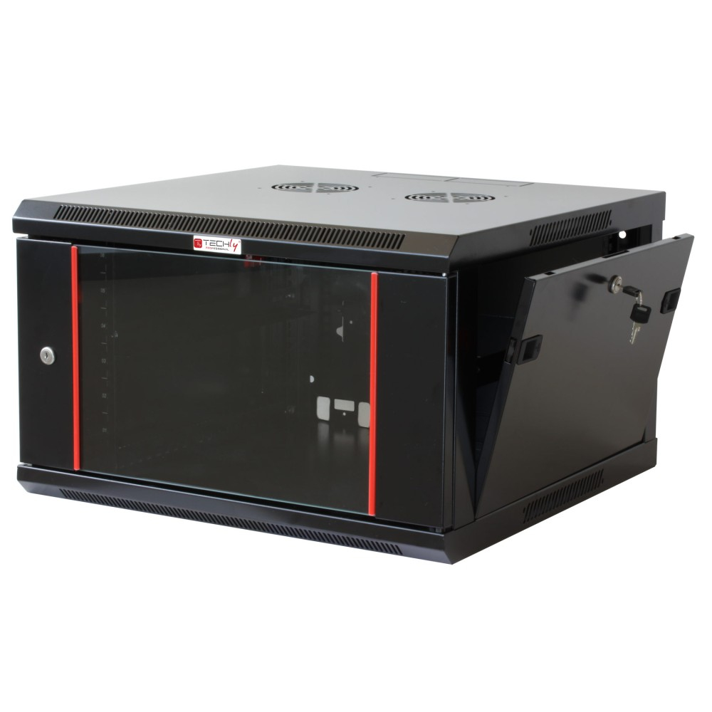 Techly I-CASE EWT-2612B rack 12U Da parete Nero