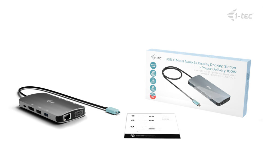 [C31NANOTRIDOCKPD] DOCKING USB-C METAL NANO 3X DISPLAY