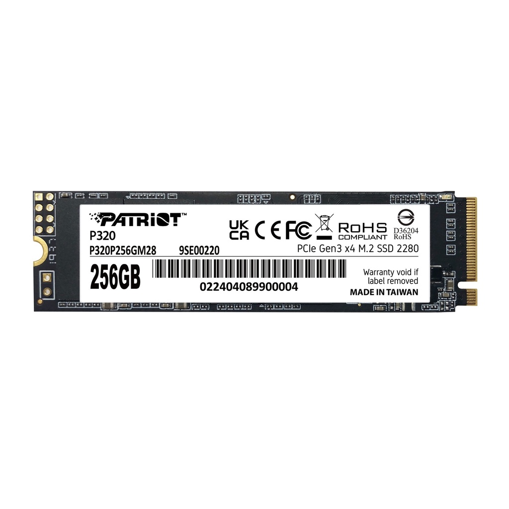 [P320P256GM28] Patriot Memory P320 256 GB M.2 PCI Express 3.0 NVMe