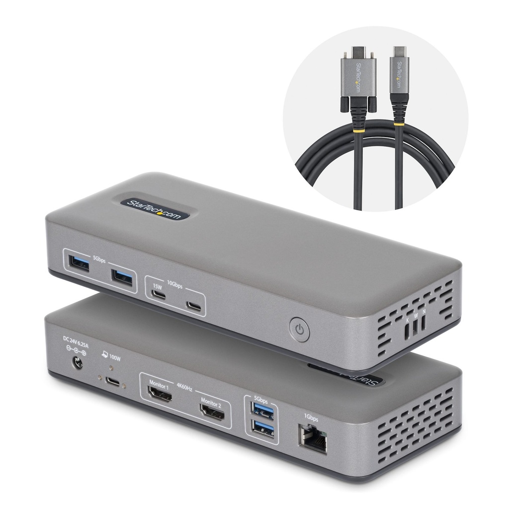 DOCKING STATION USB-C 2 MONITOR 4K