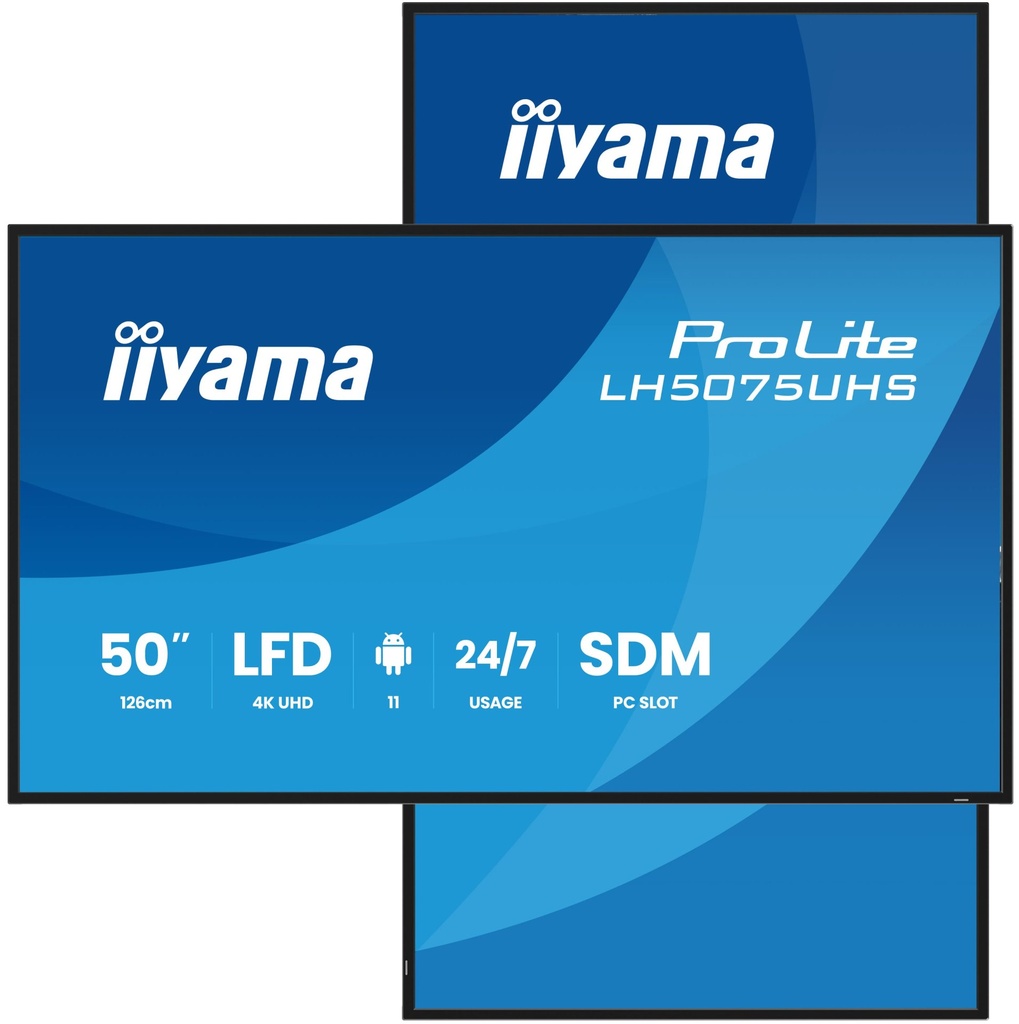 [LH5075UHS-B2AG] 50  3840x2160 L/P HDMIx3 DP WIFI ANDROID 11