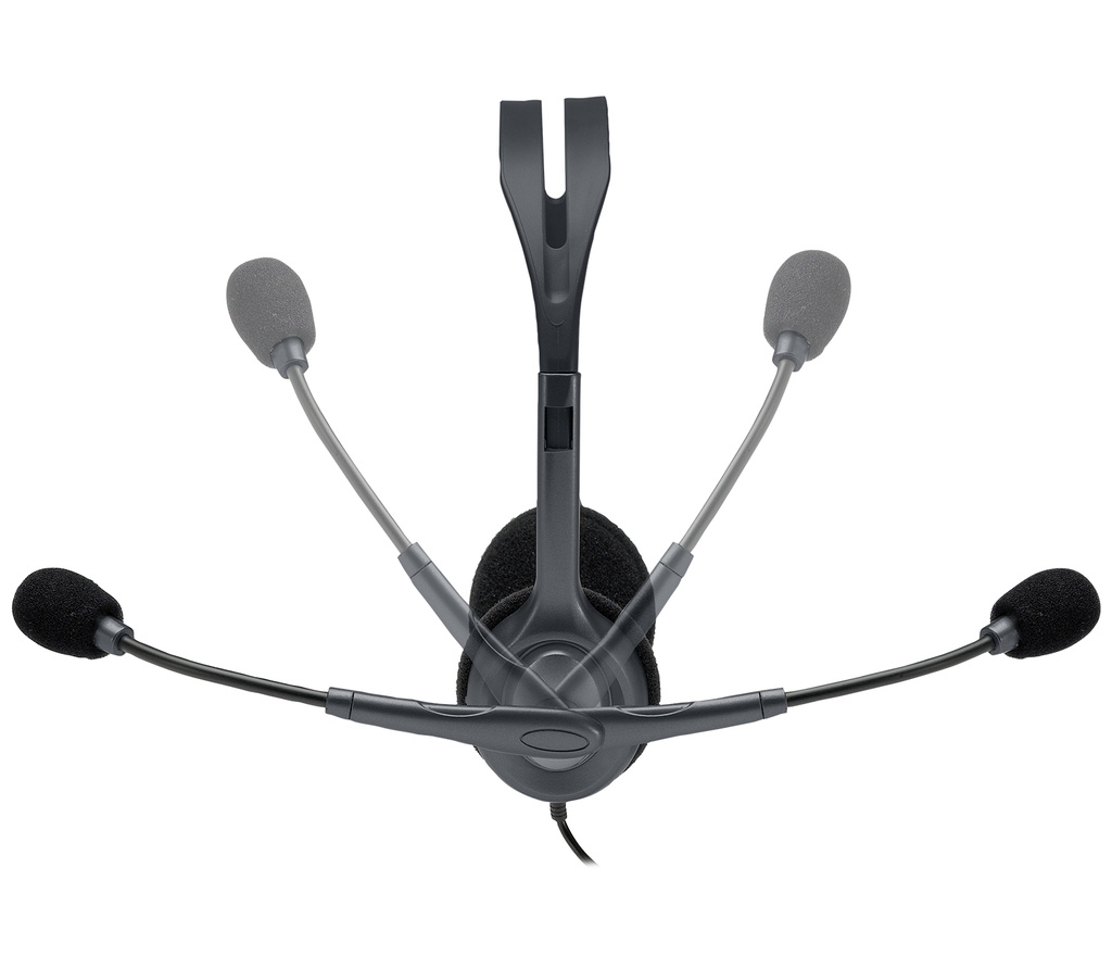ORIGINAL Logitech Accessori per computer nero 981-000593 H111 - Headset Cuffia stereo Logitech, on-ear, con cavo, lunghezza 1,8 m, connettore jack da 3,5 mm, microfono con riduzione del rumore