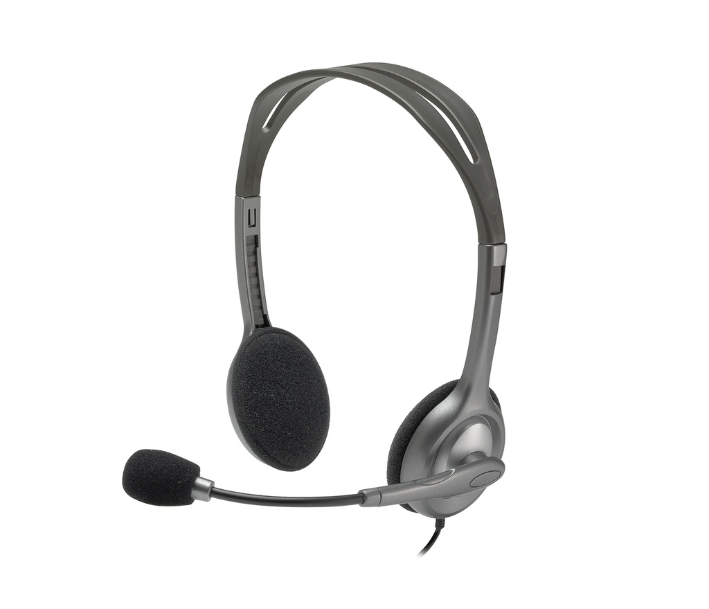 ORIGINAL Logitech Accessori per computer nero / Argento 981-000271 Stereo Headset H110