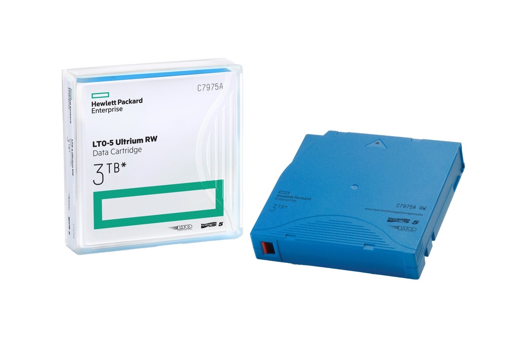 ORIGINAL HP Accessori per computer Blu C7975A LTO-5 Ultrium, 1,5 TB / 3 TB RW HP LTO-5 Ultrium 3TB RW Data Cartridge