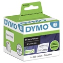 ORIGINAL DYMO Etichette Bianco S0722430 99014 Etichette in carta per spedizioni, 101x54mm, bianco, 1x220 pezzi.