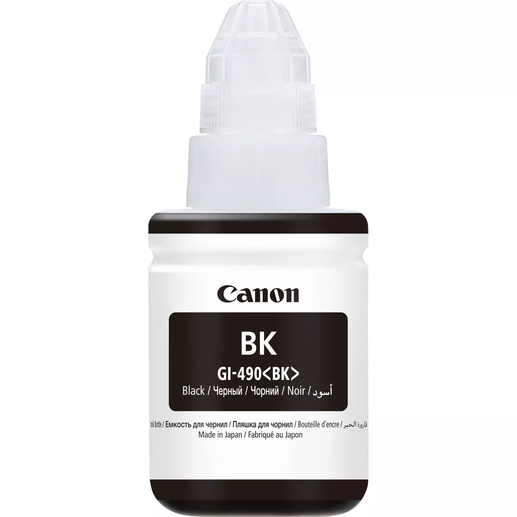 ORIGINAL Canon Cartuccia d'inchiostro nero GI-490bk 0663C001 ~6000 Seiten 135ml